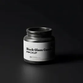 Black Glass Candle 3